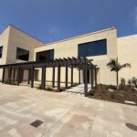 Firestone Fieldhouse exterior highlighting the second-floor addition designed by DLR Group and built by ECC.